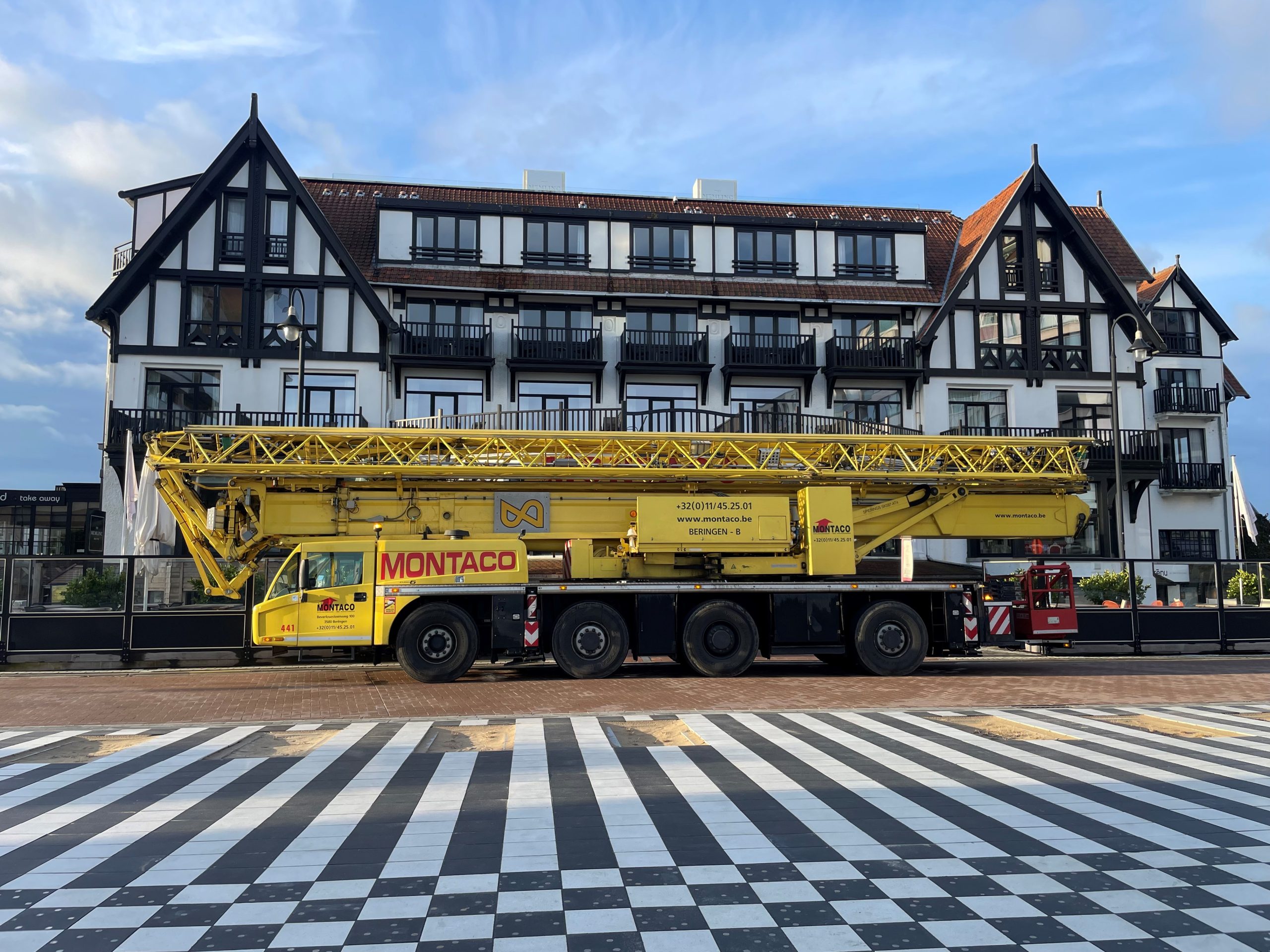 Mobiele torenkraan machinist